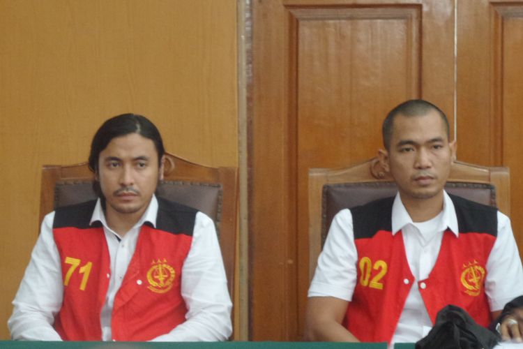 Marcello Tahitoe dan DM menjalani sidang atas kasus dugaan penyalahgunaan narkoba jenis ganja di Pengadilan Negeri (PN) Jakarta Selatan, Selasa (7/11/2017).