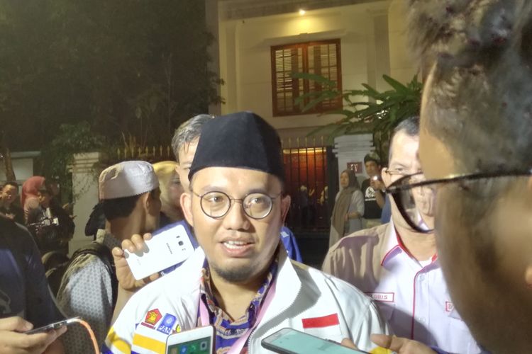 Koordinator juru bicara pasangan Prabowo Subianto-Sandiaga Uno, Dahnil Anzar Simanjuntak