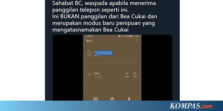 Waspadai Penipuan via Telepon yang Mengatasnamakan Bea dan Cukai