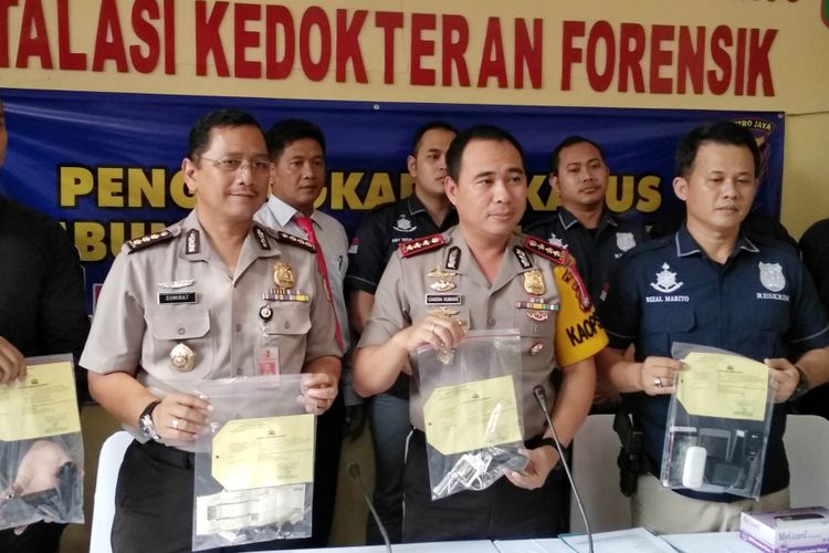 Kapolresto Bekasi Komisaris Besar Candra Sukma Kumara, tembak mati pelaku curanmor di Bekas, Rabu (28/2/2018)