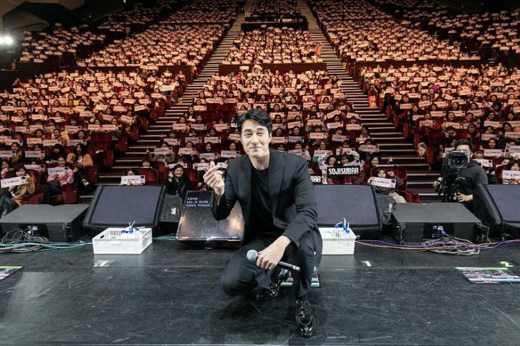 Fan Meeting So Ji Sub di Taipei, Taiwan, pada 10 Februari 2019. 