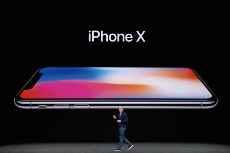 iPhone X dirilis Apple, Selasa (12/9/2017).