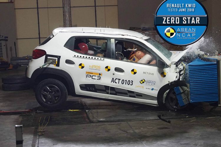 Renault Kwid gagal mendapatkan bintang di uji keselamatan dari ASEAN NCAP