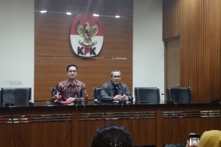 Juru Bicara KPK Febri Diansyah dan Wakil Ketua KPK Alexander Marwata