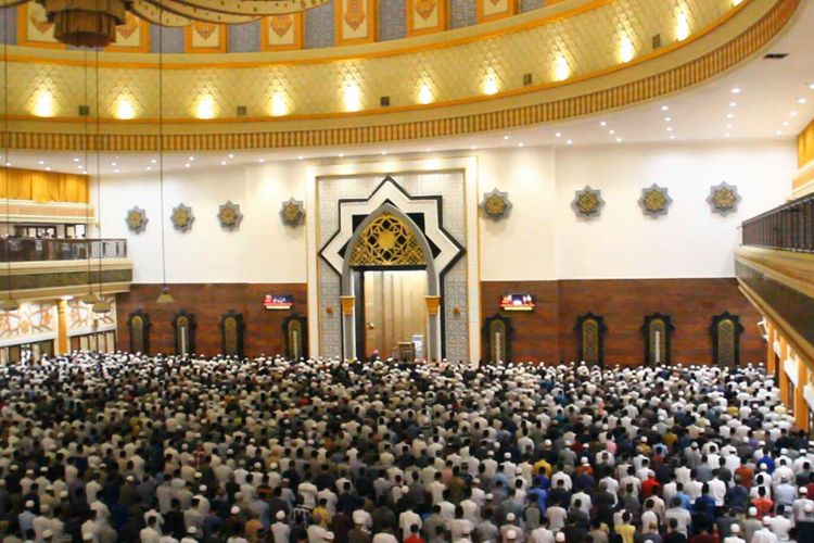 Suasana di Islamic Center Mataram, Kamis malam (17/5/2018), saat pembukaan Pesona Khasanah Ramadhan.