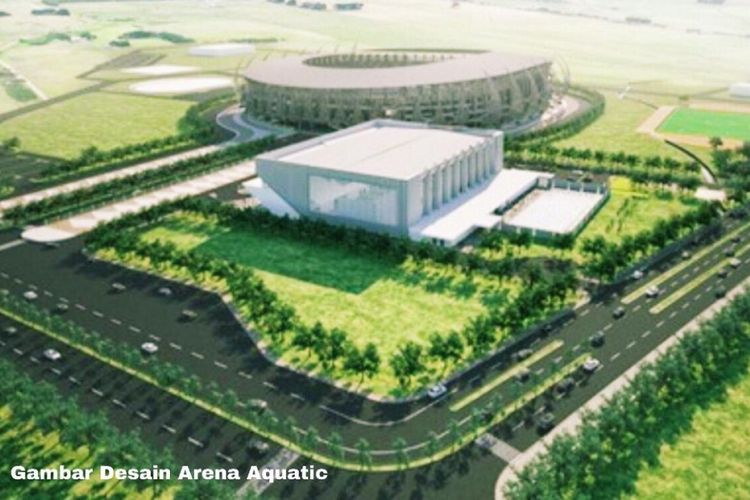 Arena Aquatic yang akan digunakan pada Pekan Olahraga Nasional (PON) XX di Provinsi Papua tahun 2020.