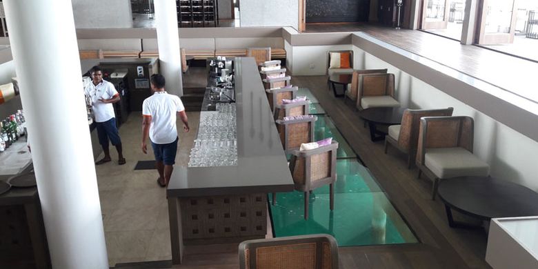 Restoran di Club Med Finolhu Villas Maladewa, Minggu (16/7/2017).