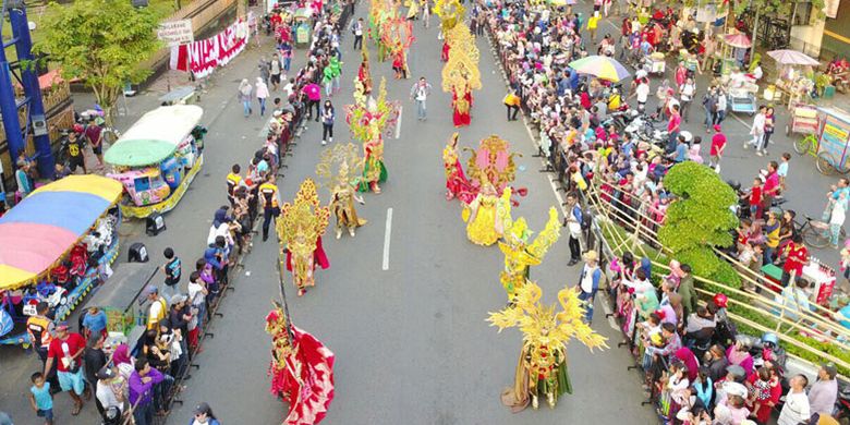 Jember Fashion Carnival (JFC), Sabtu (12/8/2017), sekarang sudah diakui sebagai agenda yang ada di peringkat ketiga karnaval terbesar di dunia.