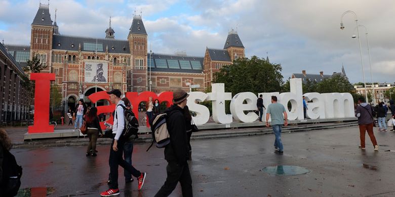 I amsterdam tetap menjadi incaran wisatawan di kota Amsterdam, Belanda.