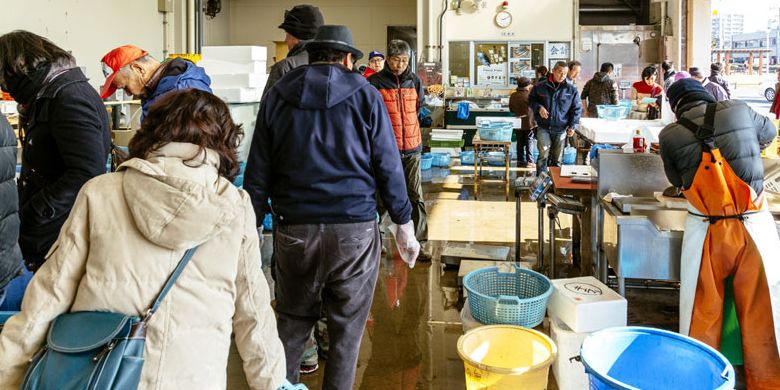 Pasar Ikan Katase Gyoko di Jepang.