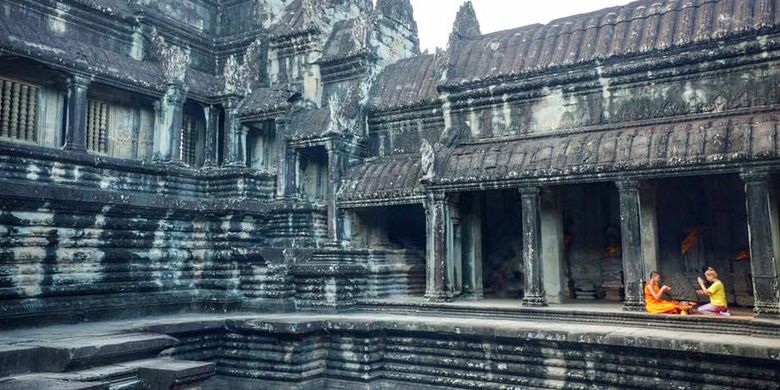 Kuil Angkor Wat di Kamboja.