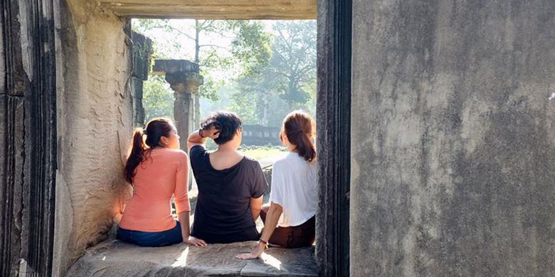 Kuil Angkor Wat di Kamboja.