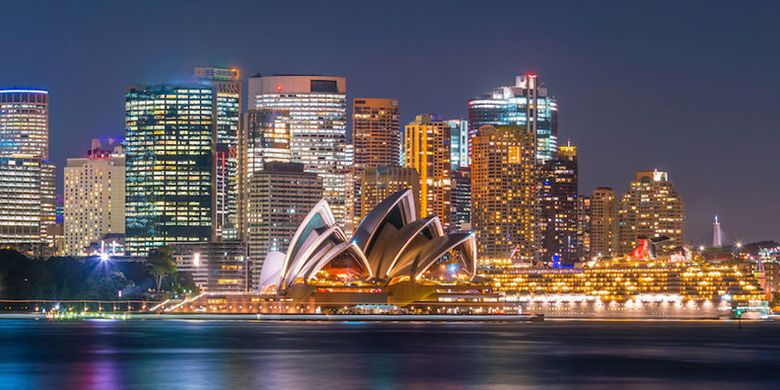 Gedung Opera House di Sydney, Australia.