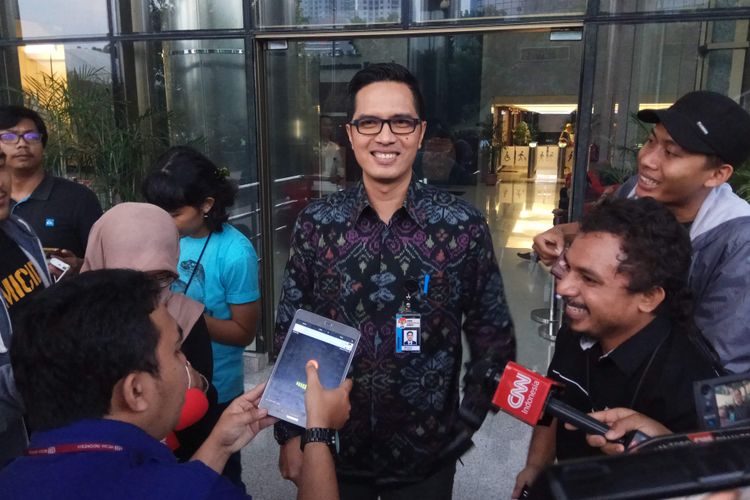 Juru Bicara Komisi Pemberantasan Korupsi (KPK) Febri Diansyah di Kantor KPK, Kuningan, Jakarta Selatan, Kamis (27/7/2017).