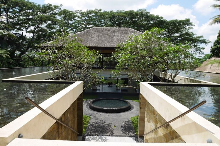 Gedung fasilitas wellness programme di Como Shambala Estate, Ubud, Bali, Jumat (15/12/2017).