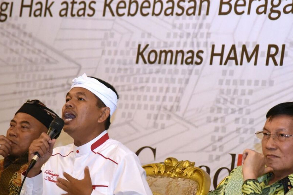 Bupati Purwakarta pada Kongres Nasional KBB yang diselenggarakan Komnas HAM di Jakarta, Kamis (16/3/2017) lalu.