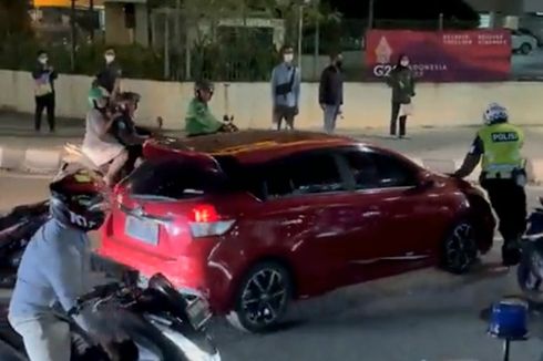 Kabur Usai Langgar Ganjil Genap, Pengemudi Mobil Hampir Tabrak Polantas di Slipi