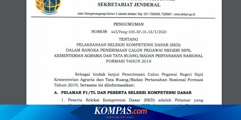 Soal Cpns Atr Bpn 2021 Soal Update