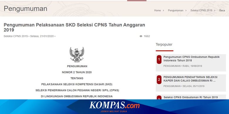 Jadwal tes cpns kota denpasar