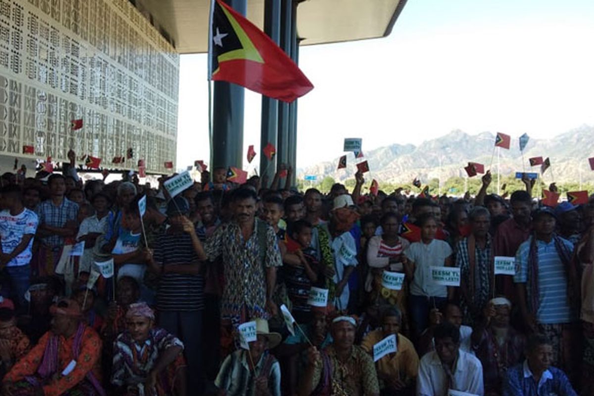 Pemerintah Timor Leste meresmikan Bandara Internasional Oekusi atau Aeroporto Internacional de Oe-Cusse, di Distrik Oekusi, Selasa (18/6/2019). Acara peresmian dihadiri Presiden Republik Demokrat Timor Leste Fransisco Guterres dan Gubernur Nusa Tenggara Timur Viktor Bungtilu Laiskodat.