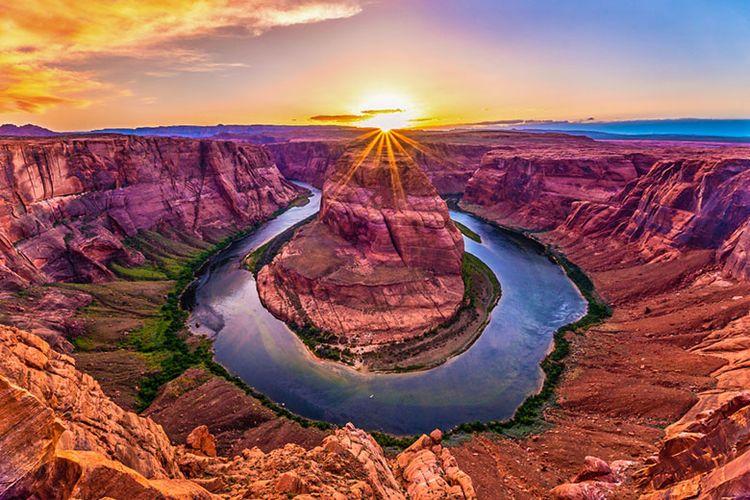 Horseshoe Bend yang menawan di Arizona, Amerika Serikat.