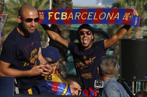 Mascherano Berharap Neymar Bereuni dengan Messi dan Suarez di Barcelona