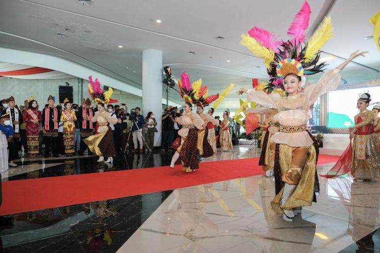 Festival Krakatau 2022 digelar di Anjungan Agung Terminal Eksekutif Bakauheni, Lampung, Sabtu (27/08/2022).