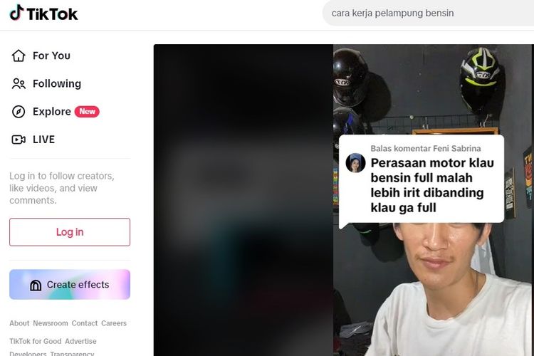 Tangkapan layar soal isi BBM full tank bisa lebih irit.