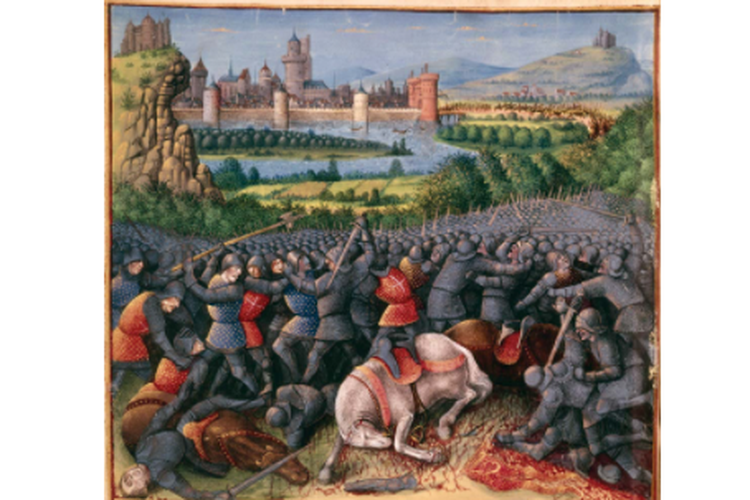 Scenes from the First Crusade (Peoples Crusade), ilustrasi oleh Sebastian Marmoret, tahun 1490. 