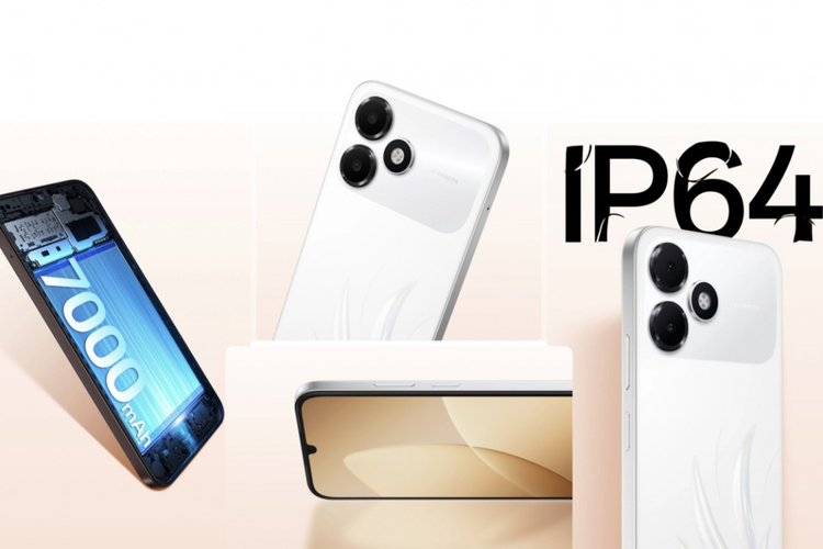 Oppo A6c telah mengantongi sertifikasi IP64 untuk ketahanan terhadap debu dan percikan air. 