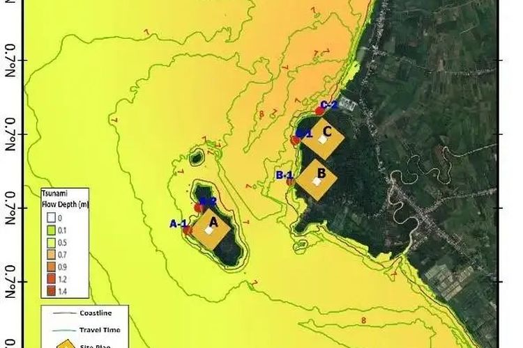 Badan Riset dan Inovasi Nasional (BRIN) bersama Badan Meteorologi, Klimatologi, dan Geofisika (BMKG) melakukan kajian potensi tsunami di Pantai Gosong, Kabupaten Bengkayang, Kalimantan Barat. Kajian tersebut dilakukan untuk menilai kelayakan lokasi pembangunan pembangkit listrik tenaga nuklir (PLTN) pertama di Indonesia. Kajian tersebut dimulai pada 2023 dan direncanakan berlangsung hingga 2025.