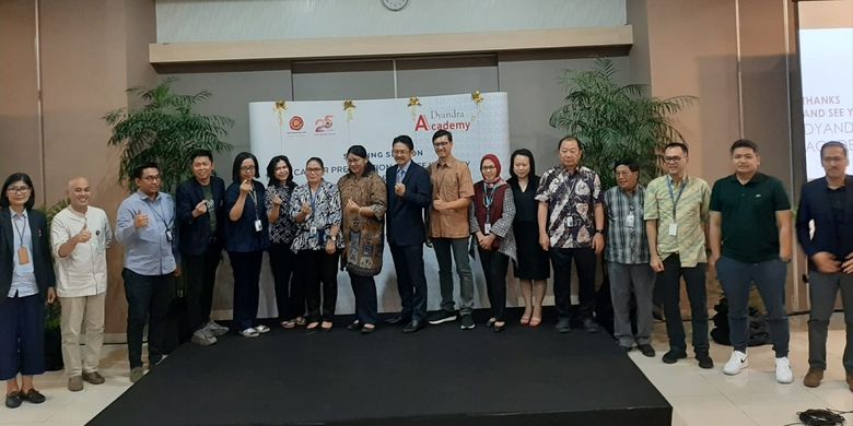 Penandatanganan kerja sama dengan lima perguruan tinggi dalam peluncuran Dyandra Academy di Jakarta, Selasa (15/10/2019).