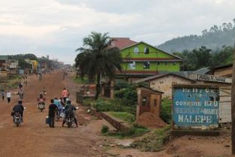 Suasana di kota Beni, provinsi Kivu Utara, Republik Demokratik Kongo.