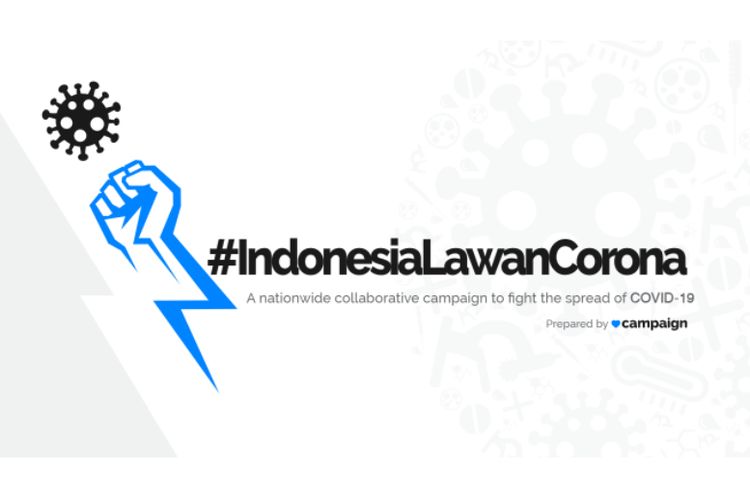 Kampanye #IndonesiaLawanCorona yang digaungkan Campaign.com