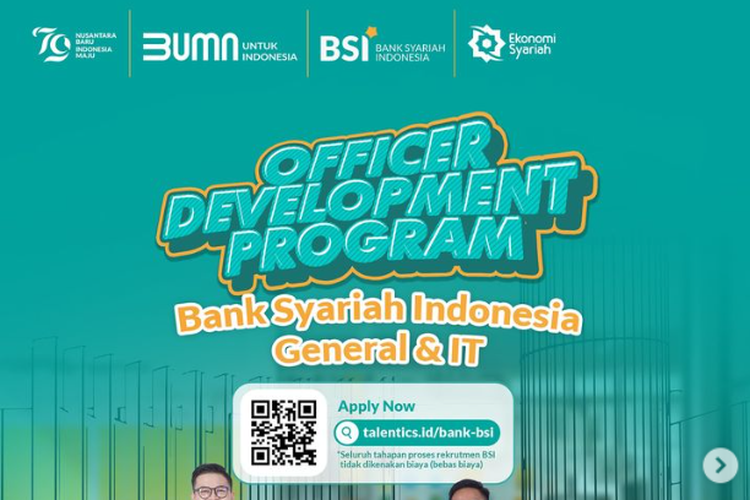 Bank Syariah Indonesia Buka Lowongan Kerja untuk Lulusan S1-S2, Simak Persyaratannya