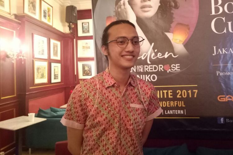 Ilyas Kevin and The Red Rose saat ditemui pada jumpa pers Borobudur Nite & Cultural Feast 2017 di kawasan Sarinah, Jakarta Pusat, Kamis (7/12/2017).