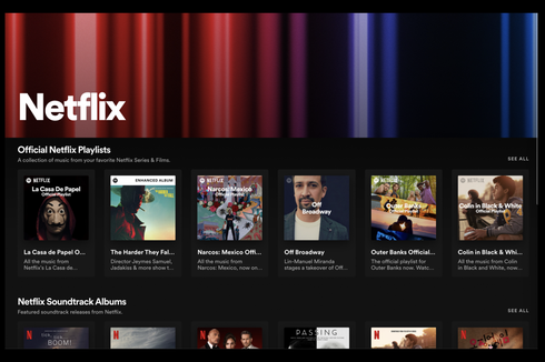 Spotify Bikin Halaman Khusus Netflix, Cari Soundtrack Film Jadi Lebih Cepat
