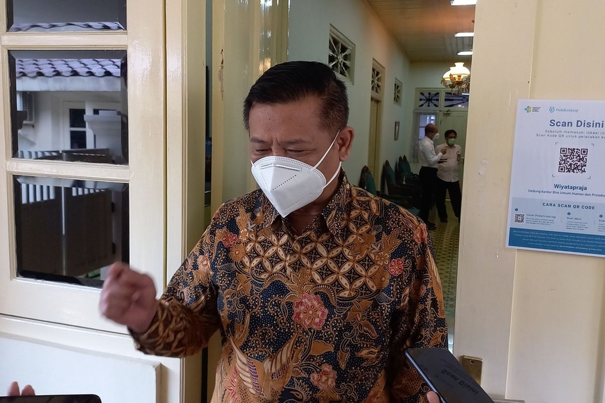 Sekda DIY ditemui di Kantor Gubernur DIY, Kompleks Kepatihan, Kota Yogyakarta Rabu (5/1/2022)