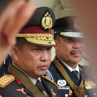 Kepala Kepolisian Republik Indonesia, Jenderal Tito Karnavian ketika ditemui di kantor Wapres RI, Jakarta, Rabu (14/2/2018).