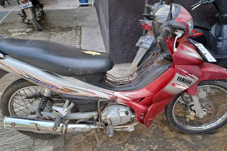 Barang bukti motor hasil curian diamankan di Polsek Adimulyo, Kabupaten Kebumen, Jawa Tengah, Selasa (13/12/2022).