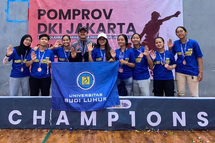 Mahasiswa Universitas Budi Luhur meraih 18 medali pada ajang Pomprov DKI Jakarta 2023.