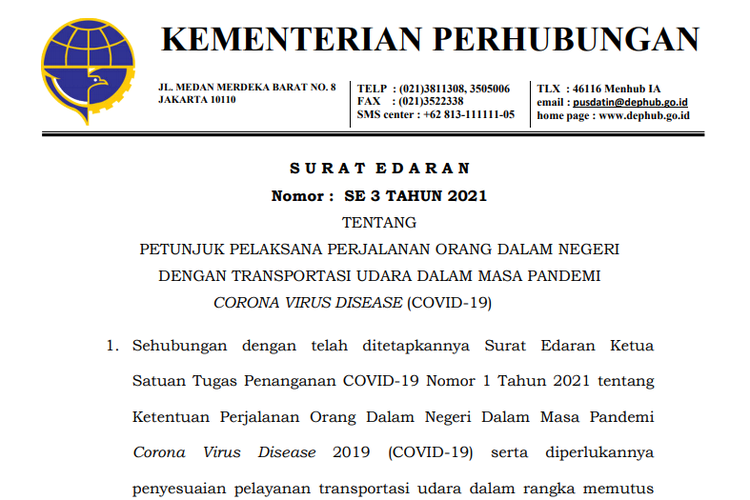 Simak Ini Aturan Perjalanan Menggunakan Transportasi Udara Pada 9 25 Januari 2021 Halaman All Kompas Com