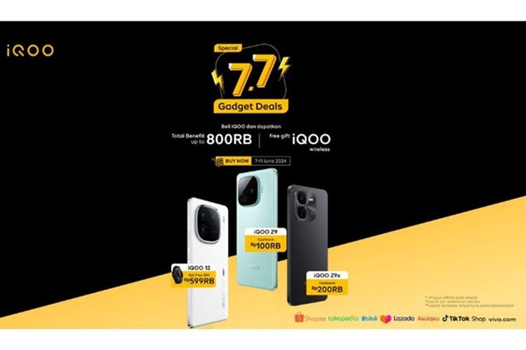 iQoo Z9 5G memiliki potongan harga khusus pada Promo 7.7.