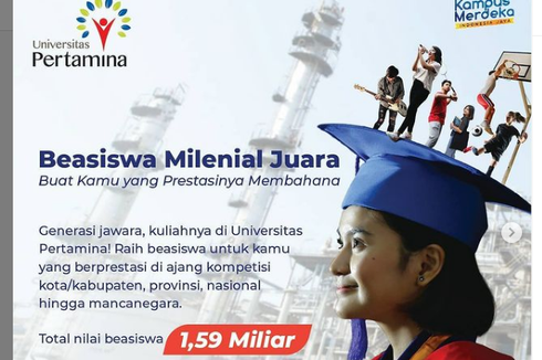 Beasiswa Universitas Pertamina: Dapat Uang Saku, Bebas SPP dan SPI