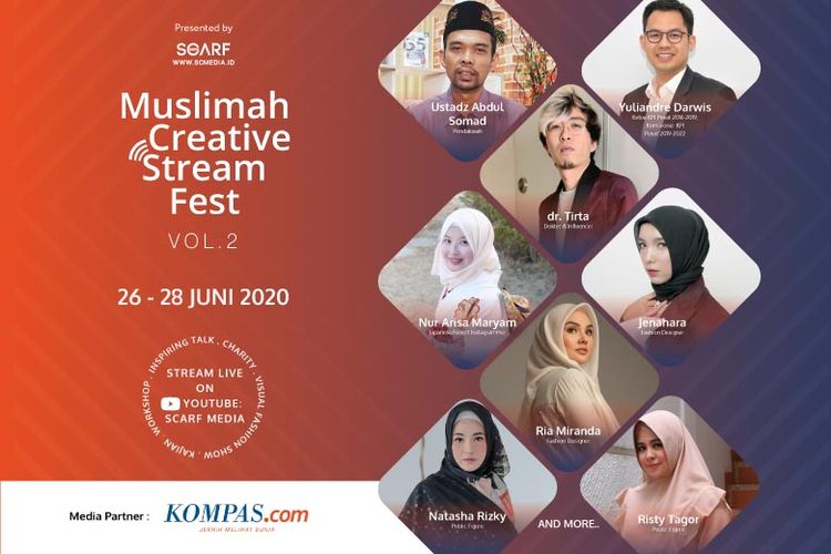 Poster acara Muslimah Creative Fest 2020 Vol 2 