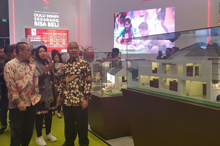 Ditjen Penyediaan Perumahan Kemen PUPR, Khalawi Abdul Hamid, mengajak pengembang untuk mendukung Program Satu Juta Rumah saat pembukaan pameran REI Expo 2018 di Jakarta, Sabtu (21/4/2018)