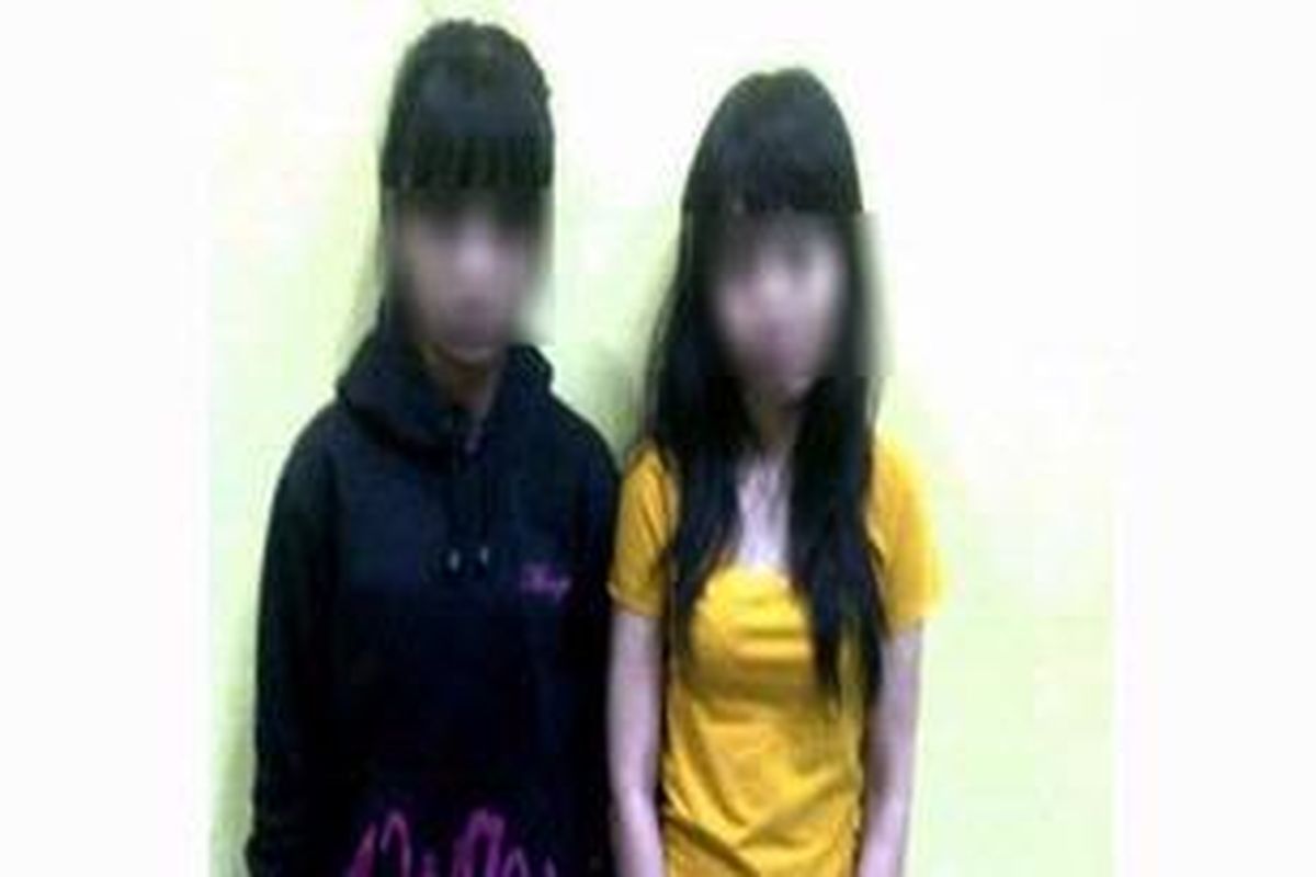 Inilah dua dari empat perempuan yang biasa digunakan sebagai umpan oleh para perampok bagi para sopir dan kenek truk kontainer.