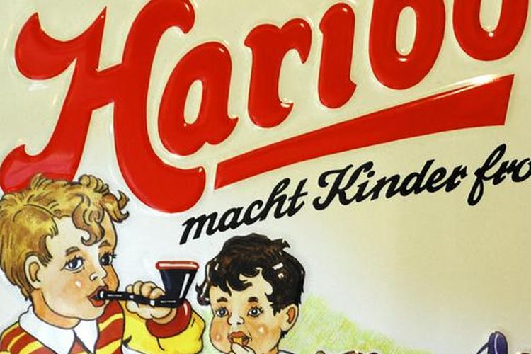 Salah satu iklan klasik Haribo dari tahun 1950-an.