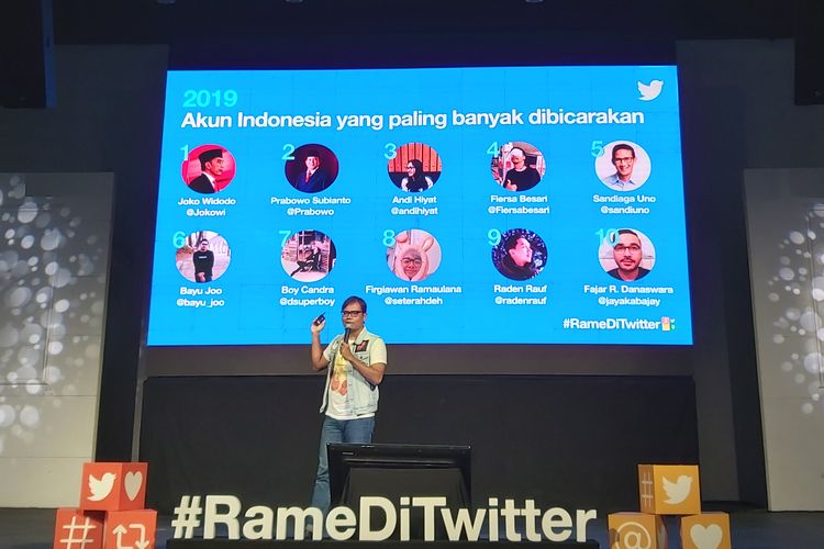 Twitter Indonesia mengungkap 10 akun Twitter terpopuler di Indonesia sepanjang 2019.