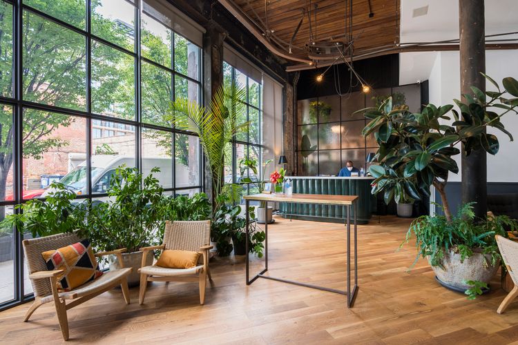 Brooklyn Wythe Hotel diubah jadi co-working space.